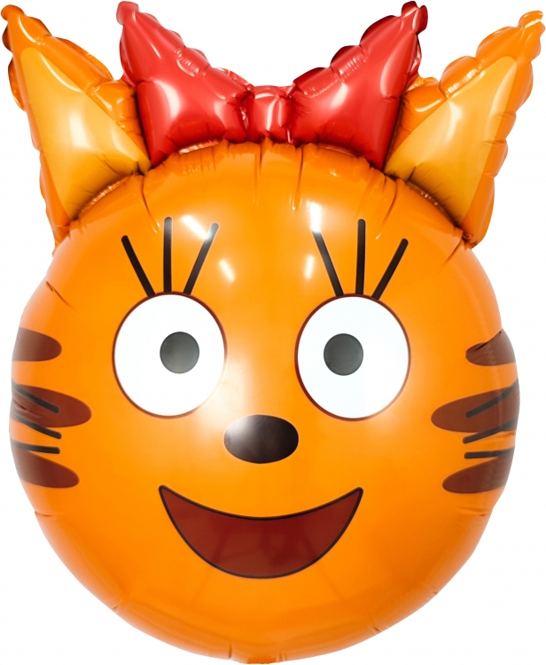 Шар Фигура, Голова, Три Кота, Карамелька (в упаковке) 