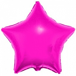 Шар Звезда, Фуксия / Fuchsia (в упаковке)