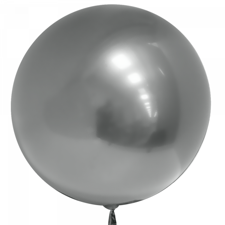 Шар Сфера 3D, Deco Bubble, Серебро, Хром (в упаковке)
